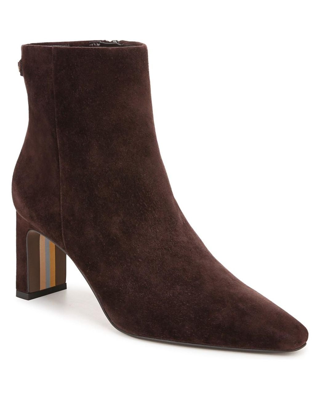 Sam Edelman Brown Saige Zipper Booties