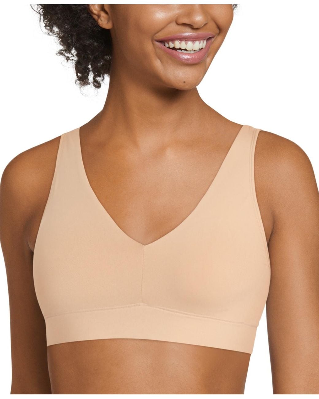 Jockey Brown Solid Seam-free Smooth Support Bralette 3044