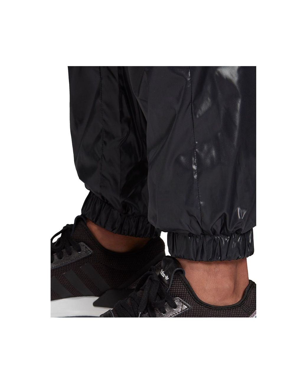 adidas Shiny Cargo Pants in Black | Lyst
