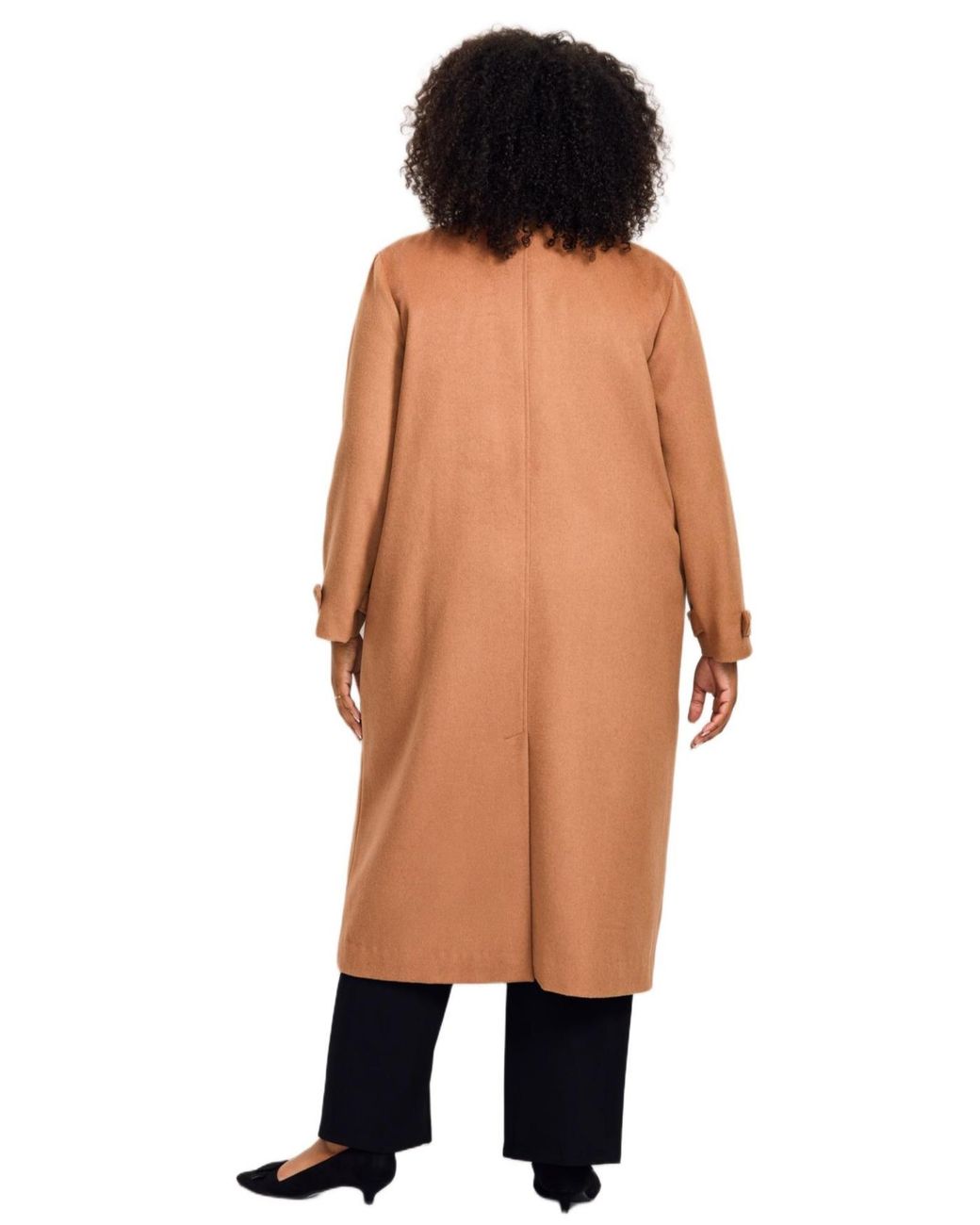 Avenue Natural Funnel Neck Long Coat