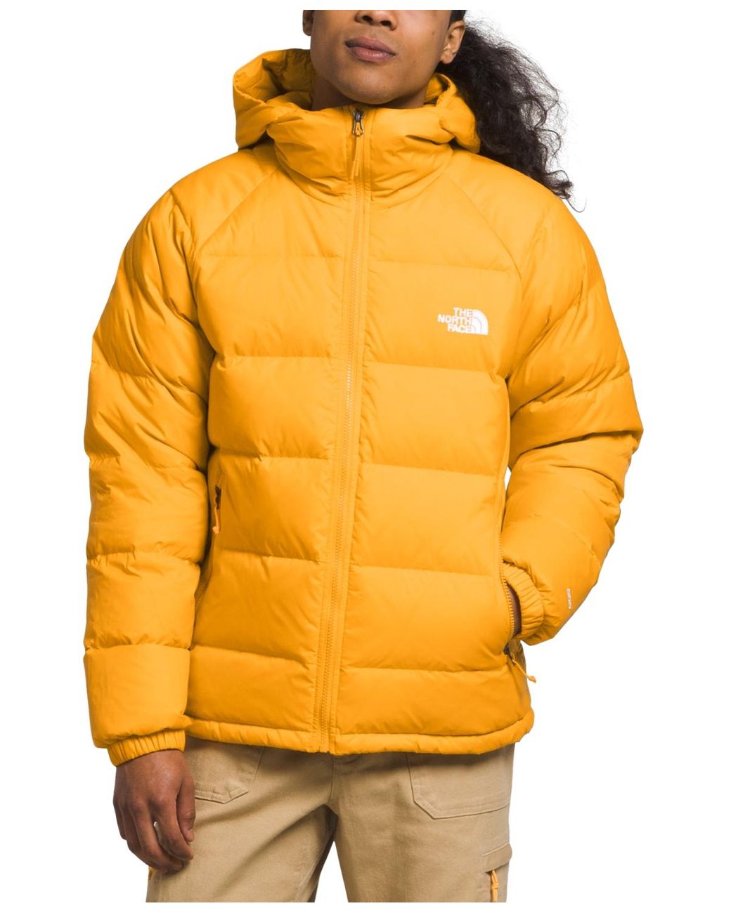 The North Face Hydrenalite Dwr Quilted Hooded Down Jacket in Yellow for Men  | Lyst
