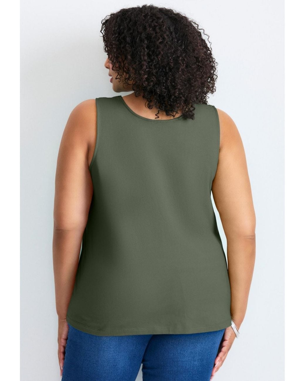 Avenue Green Plus Size Basic Layering Tank