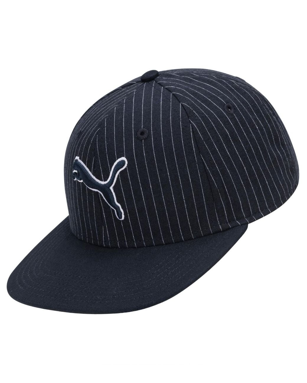 PUMA Blue Pinstripe Snapback Baseball Cap for men
