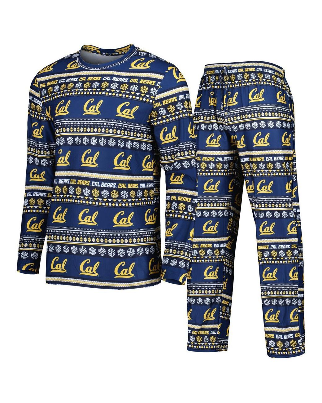 Concepts Sport Cal Bears Swivel Long Sleeve T-shirt And Pants Sleep Set ...