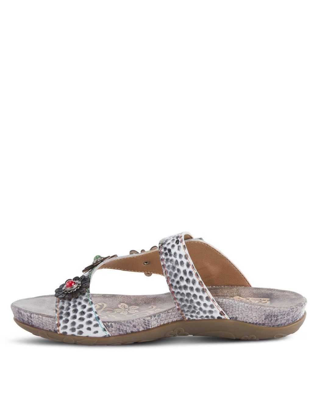 L'ARTISTE White Spring Step Kindness Slide