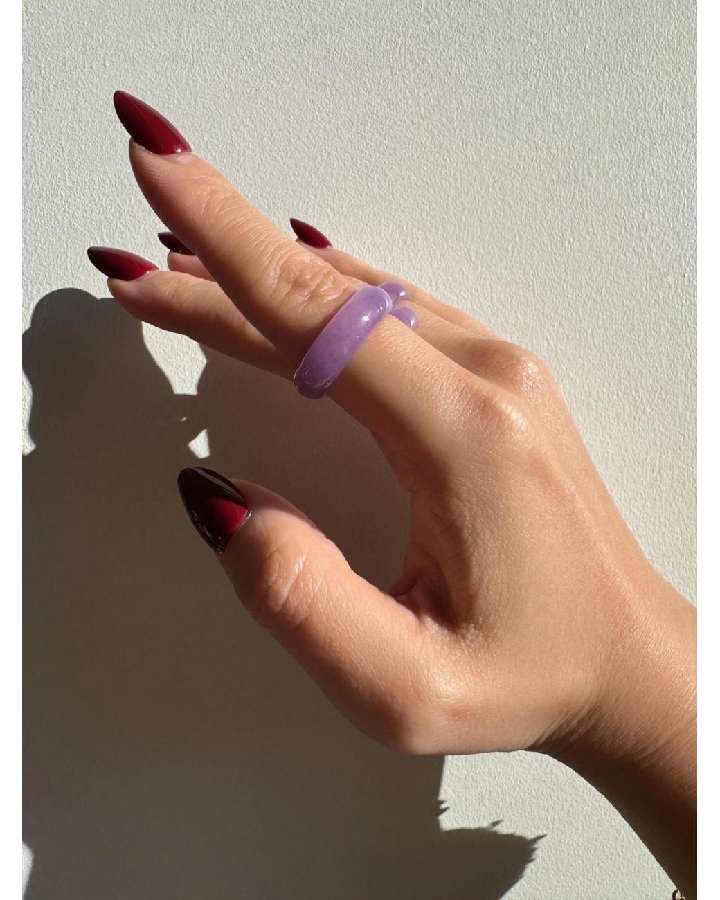 seree Purple Lilac — Jade Ring