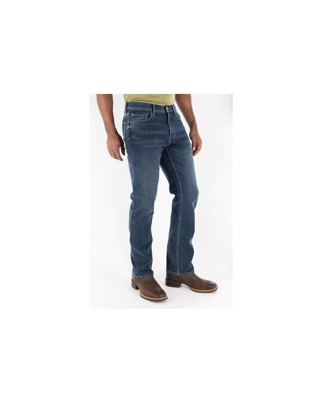 DEVIL-DOG Black Boot Cut Jeans for men