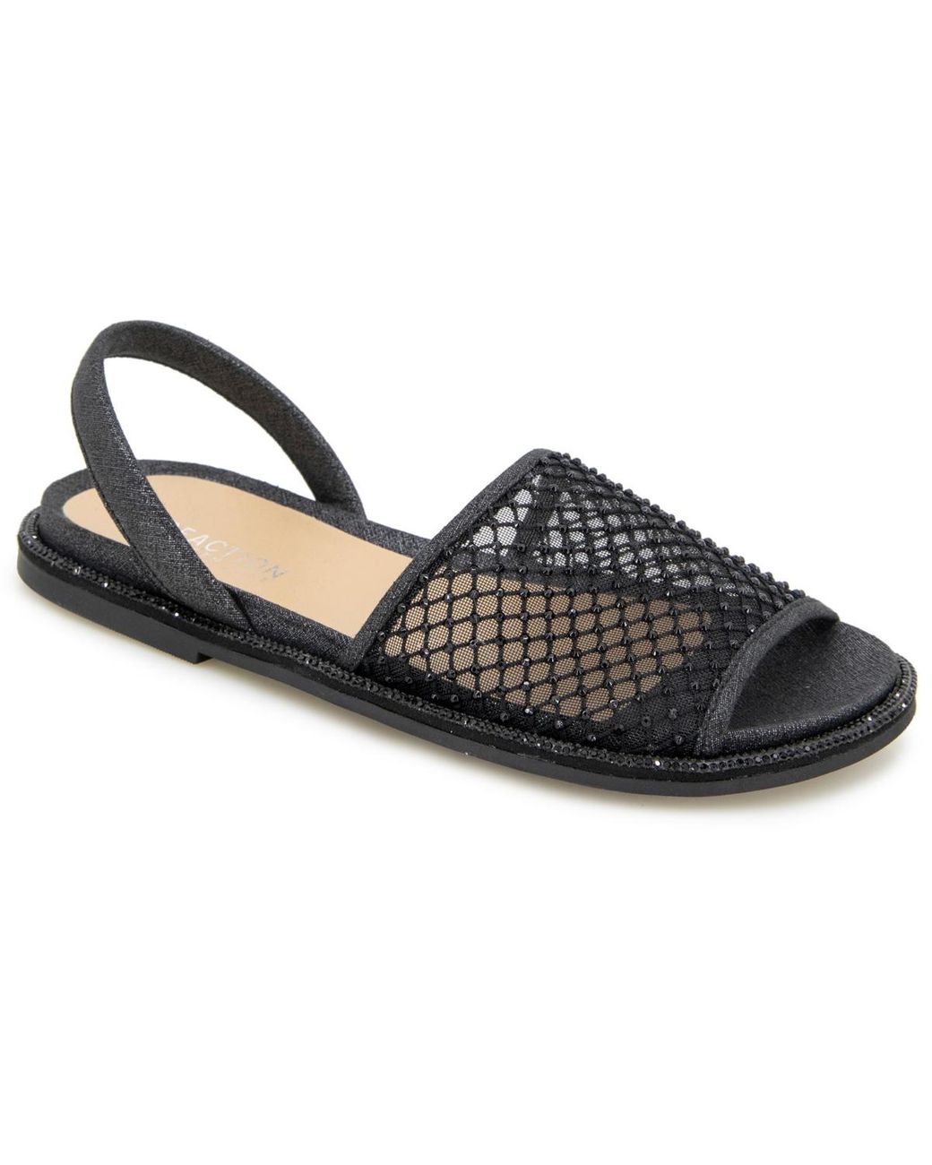 Kenneth Cole Black Saavi Round Toe Sandals