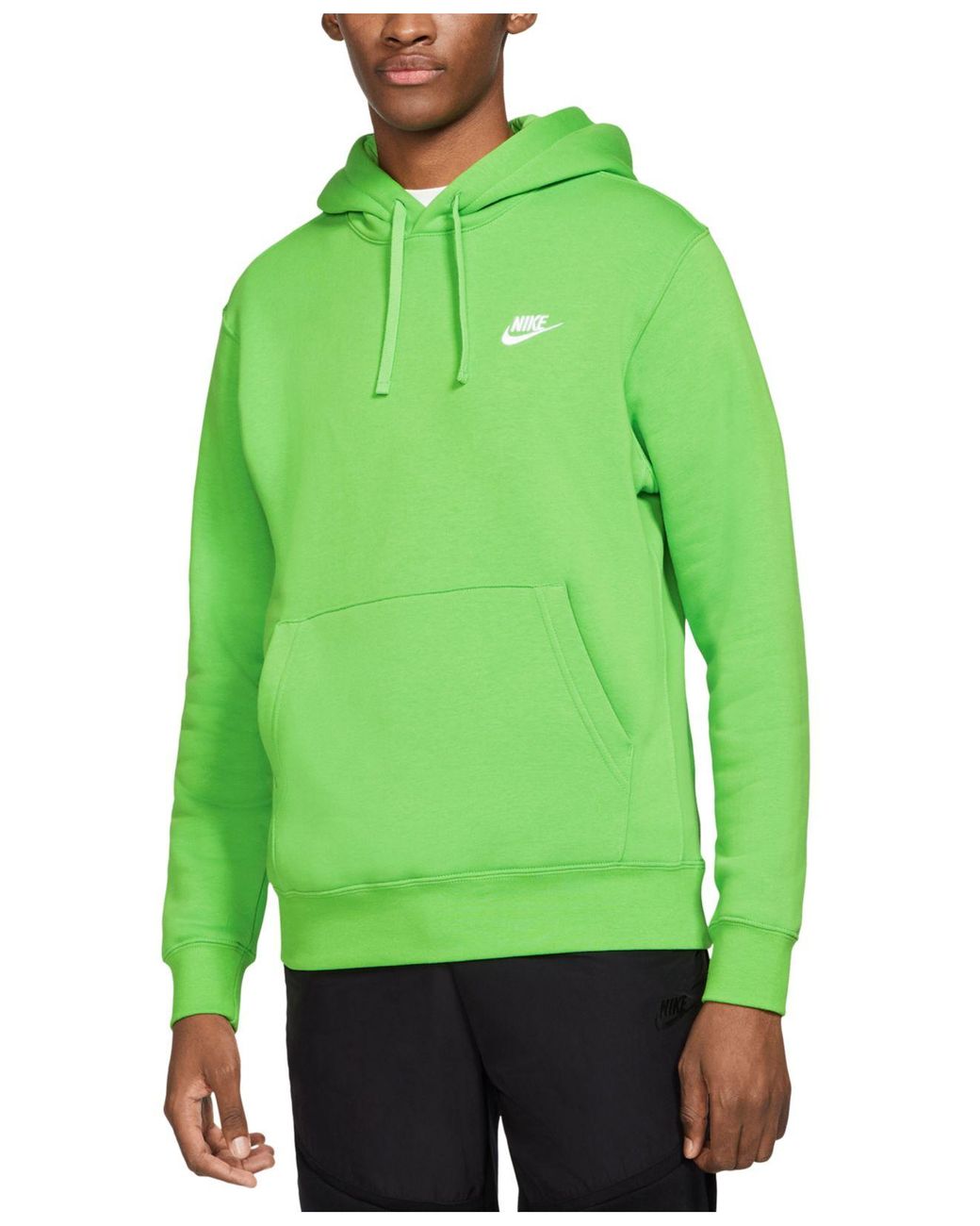 Nike Sportswear Club Fleece Pullover Hoodie in Green for Men - Lyst