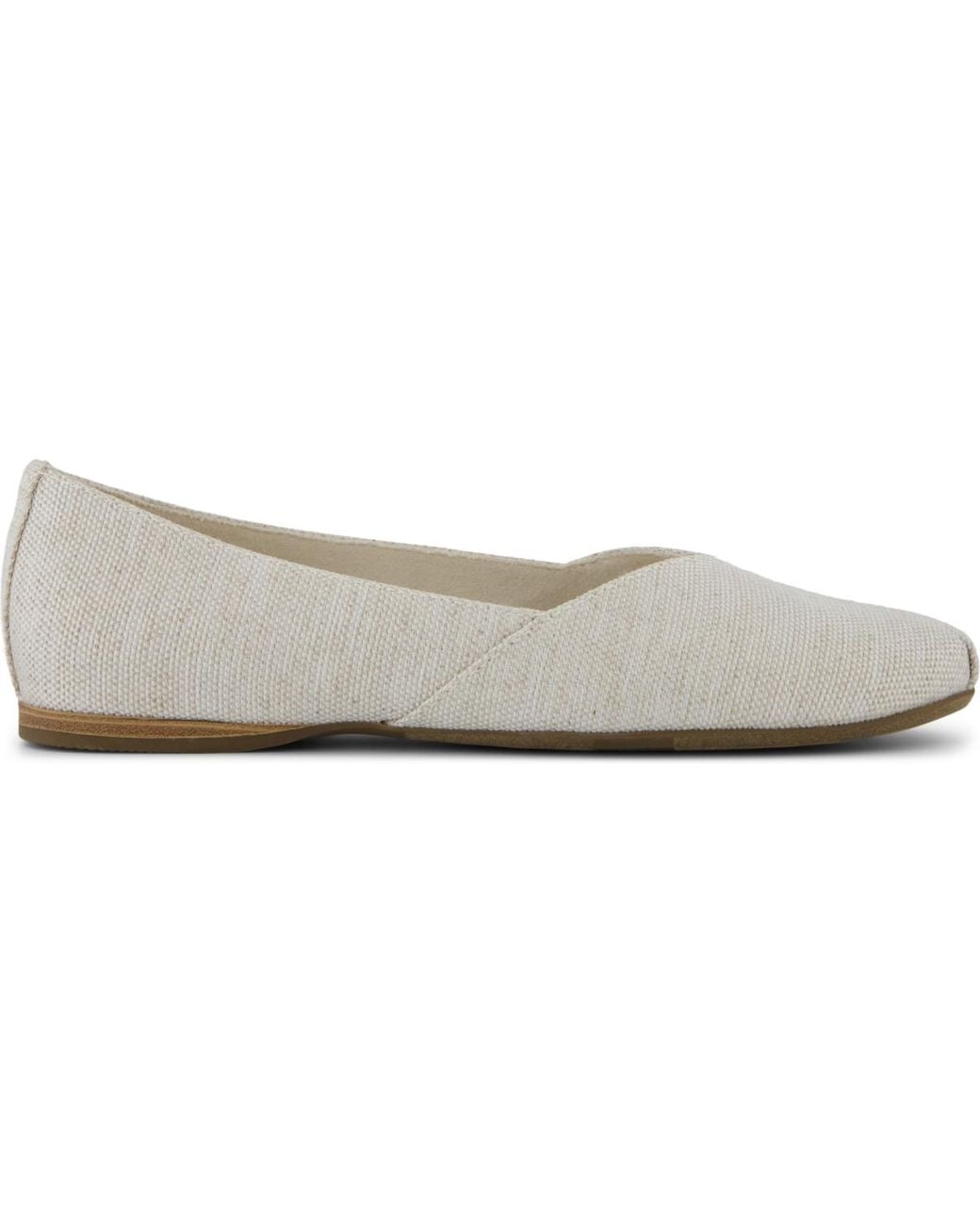 TOMS White Gemma Ballet Flats