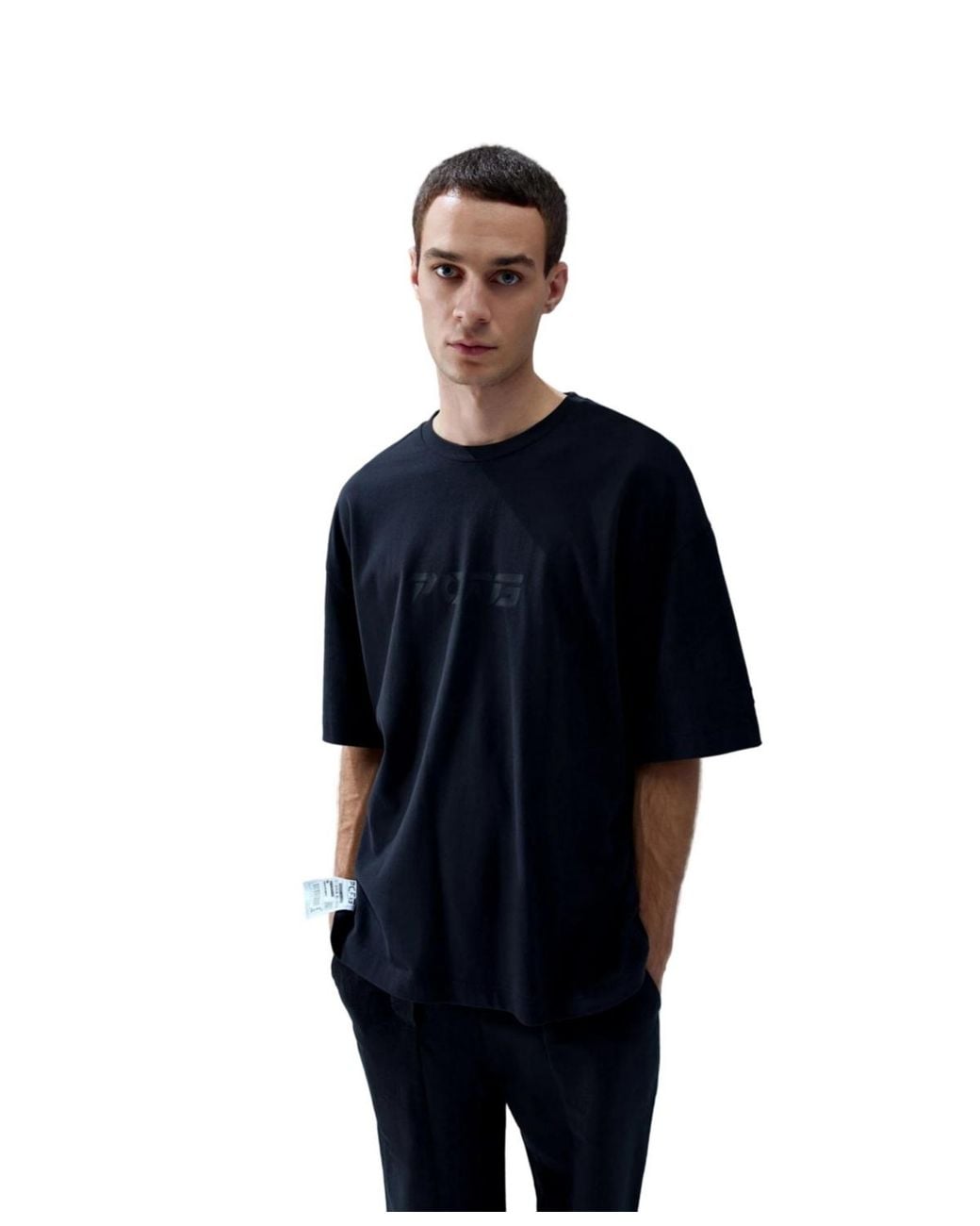 Pcfg Blue Cotton Basic T-shirt for men