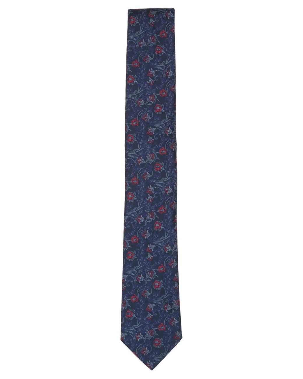 BarIII Blue Aster Floral Pattern Tie for men