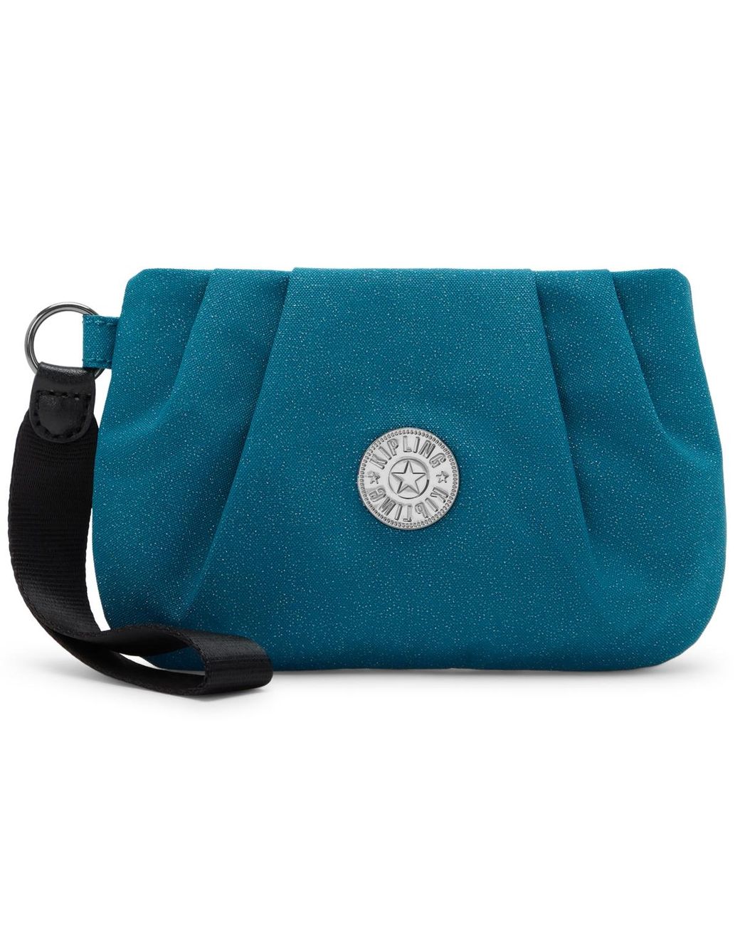 Kipling Ary Glitter Small Zipper Wristlet in Blue | Lyst