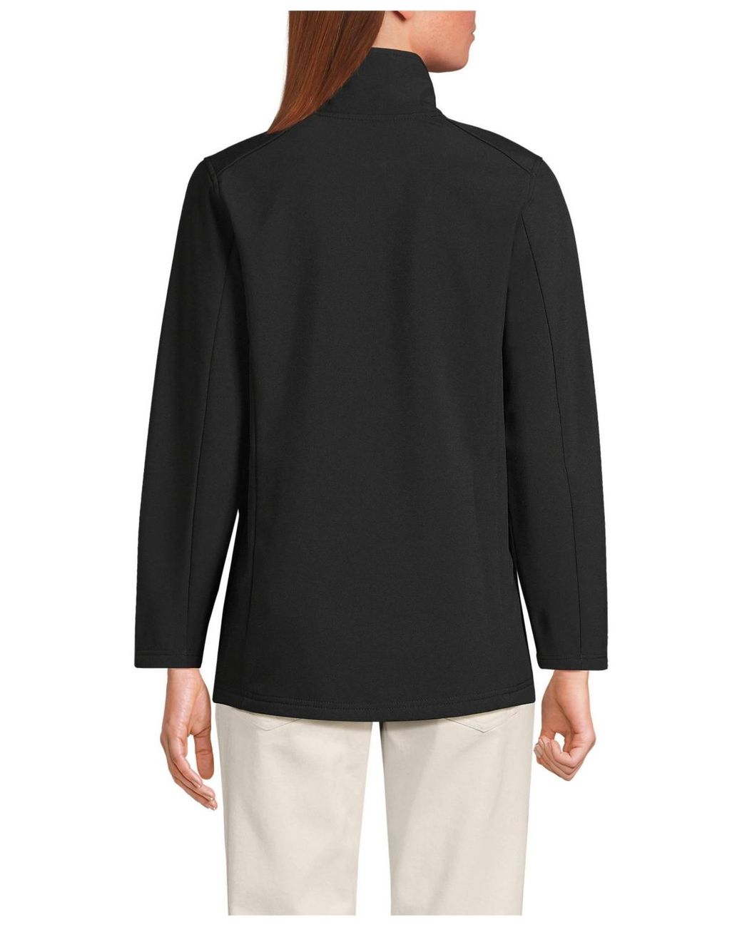 Lands' End Black Soft Shell Jacket