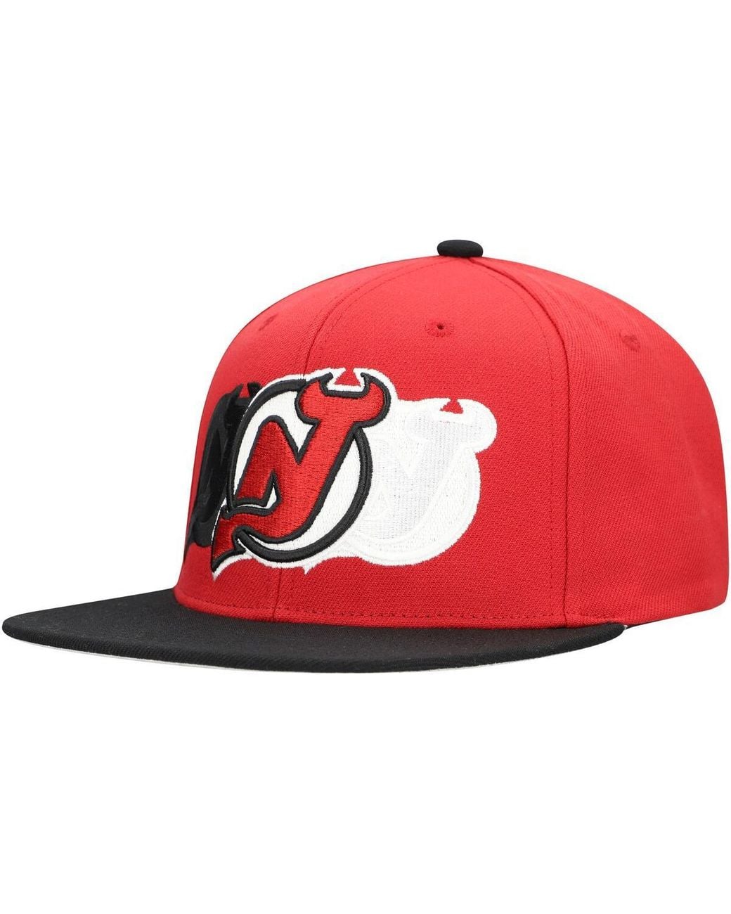 Mitchell & Ness Red New Jersey Devils Soul Triple Up Snapback Hat for men