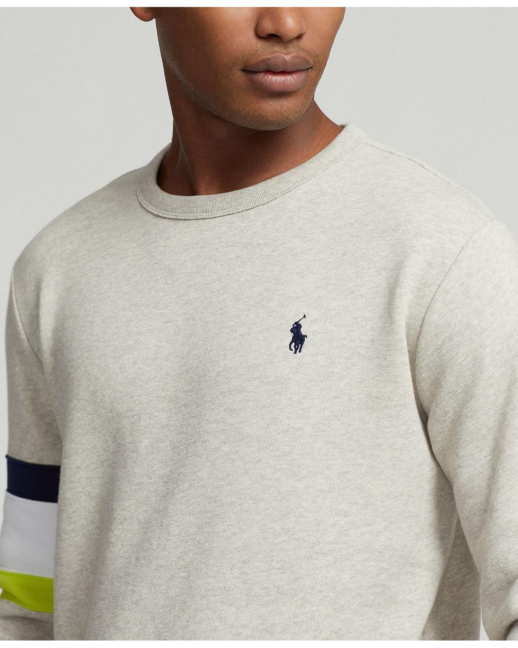 ★★POLO RALPH LAUREN★★ Slub Fleece Graphic SweatshirtGray Genuine Polo Ralph Lauren Slub Fleece Graphic Sweatshirt