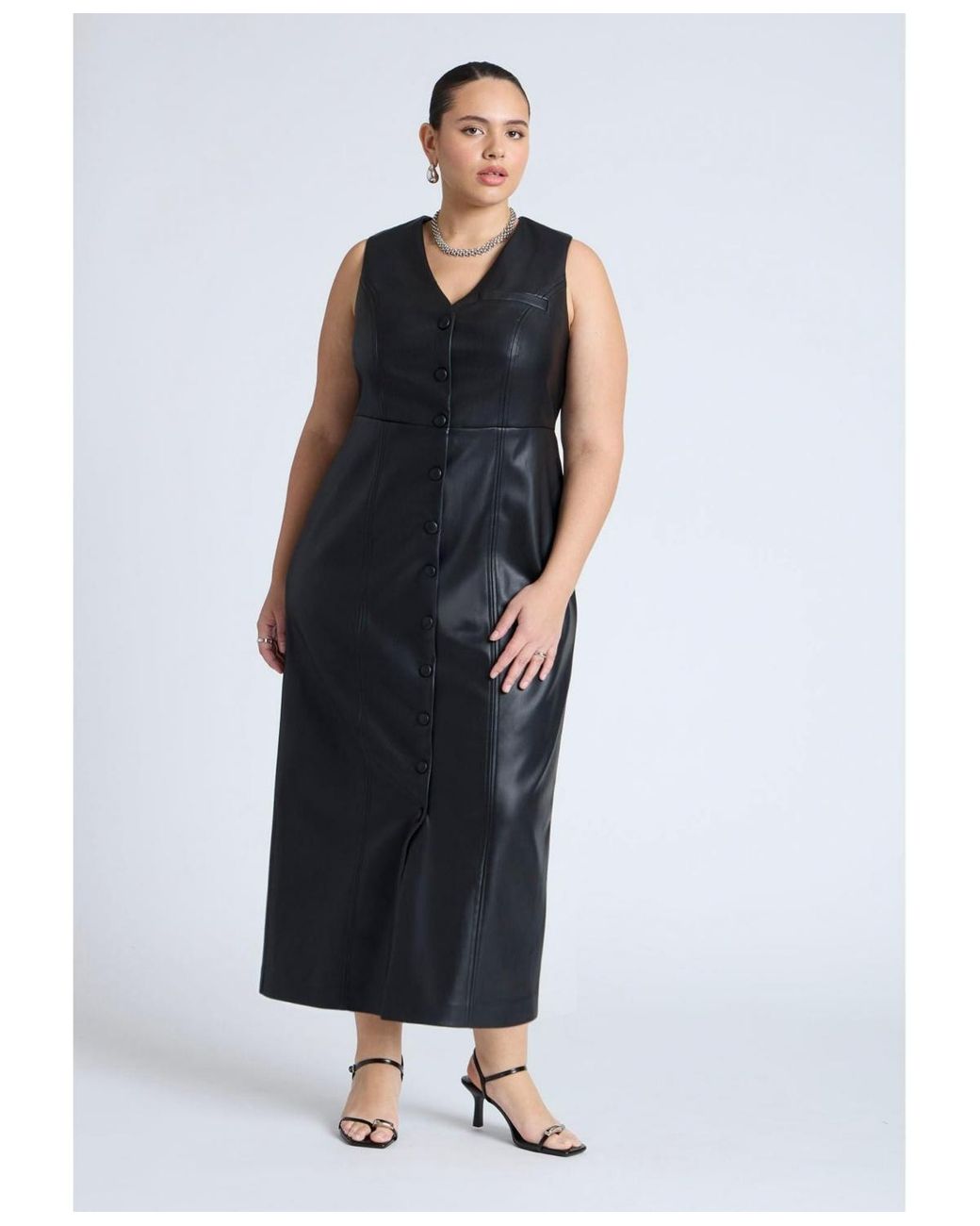 Faux Leather Pants Plus Size ELOQUII Women's Plus Size Faux Leather Flare  Pants - Slit Hem, 33" Inseam, Sizes 14-32