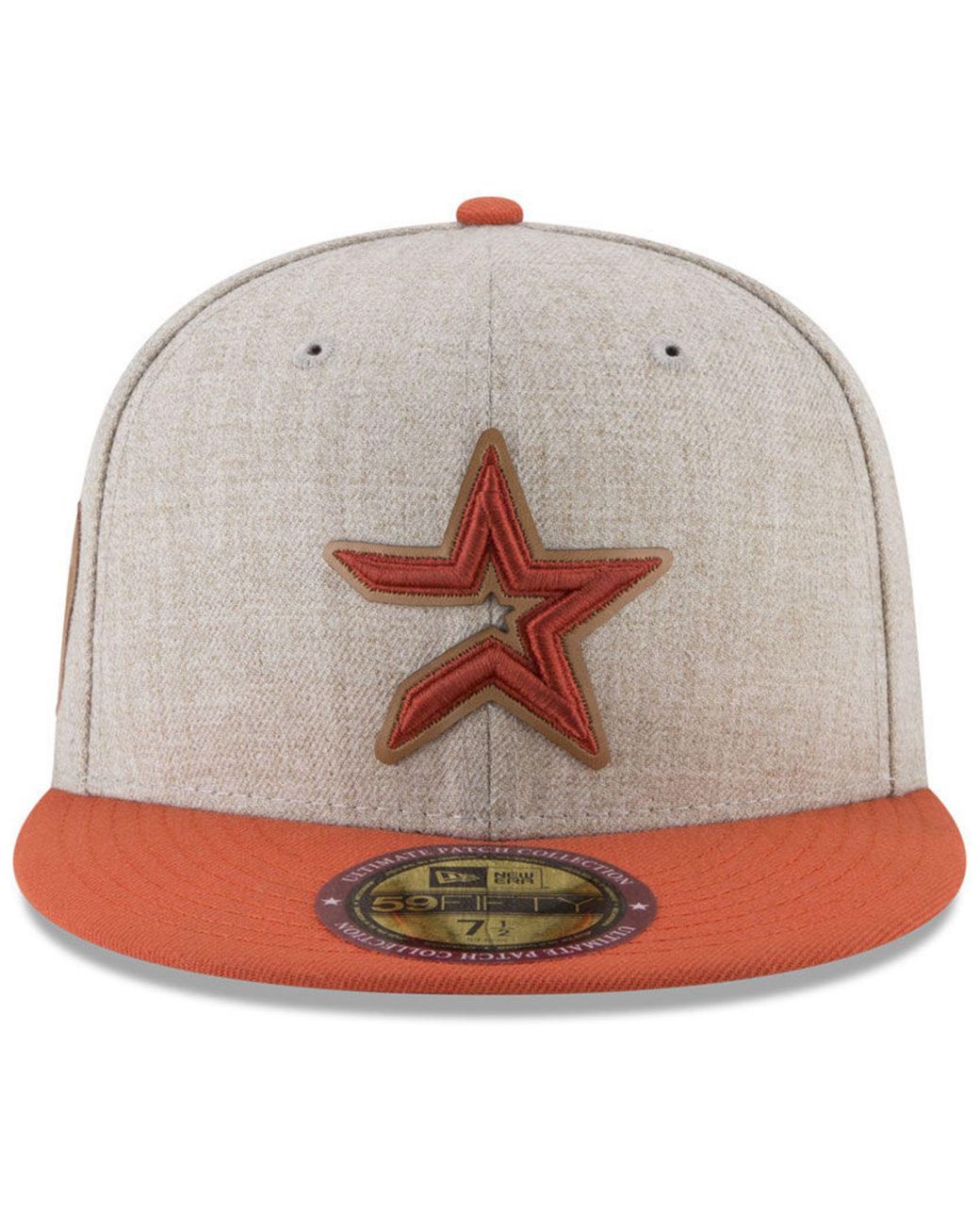 Men's New Era Orange Houston Astros 2022 Postseason Side Patch 59FIFTY Fitted Hat