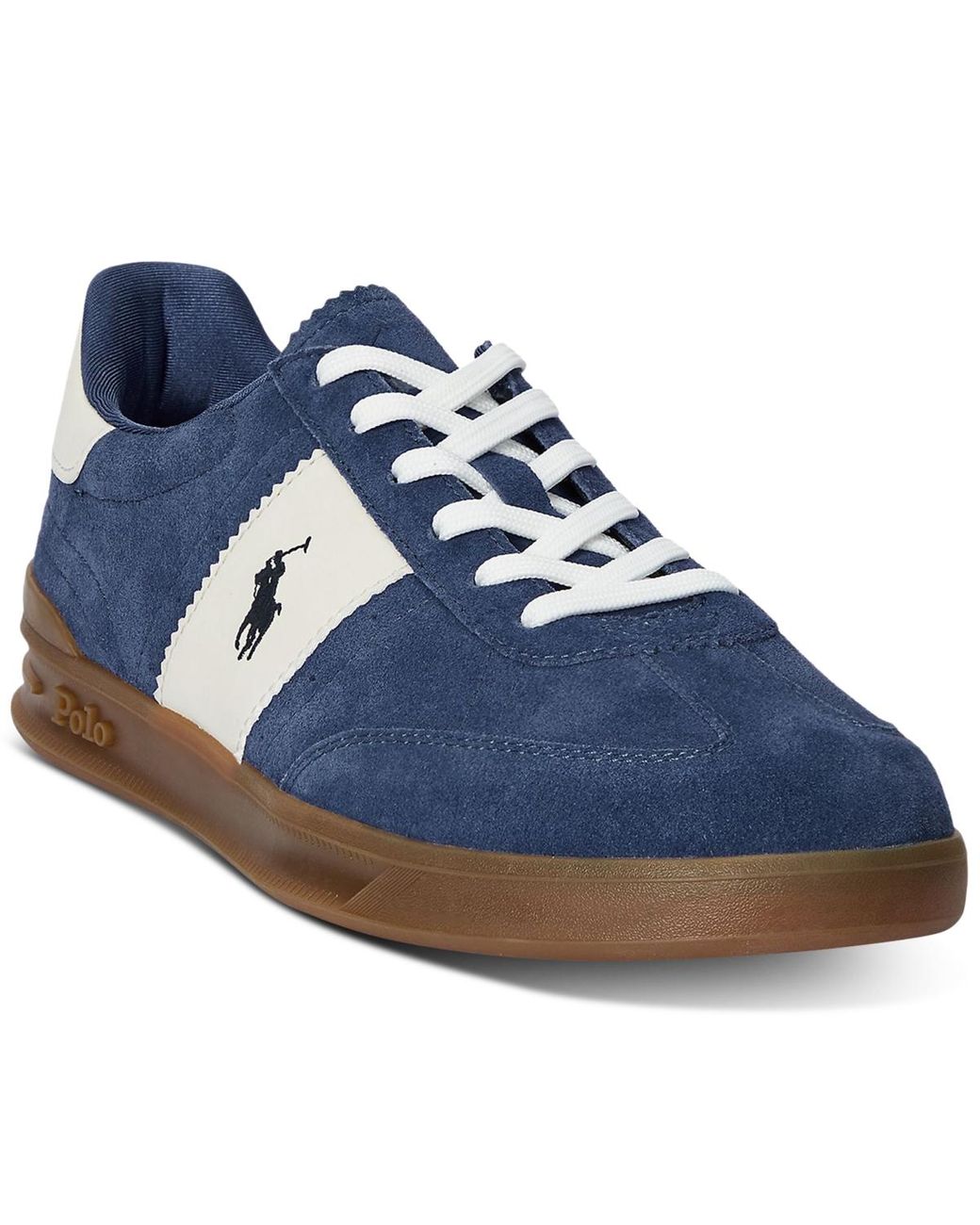 Polo Ralph Lauren Heritage Aera Suede Sneaker in Blue for