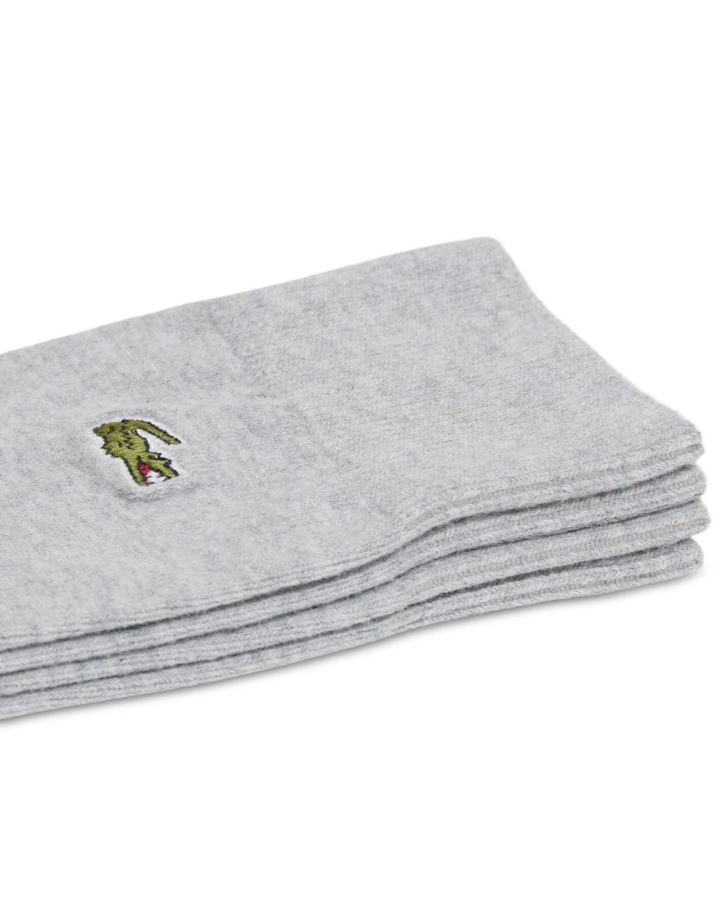 Lacoste Gray High Height Crew Socks for men