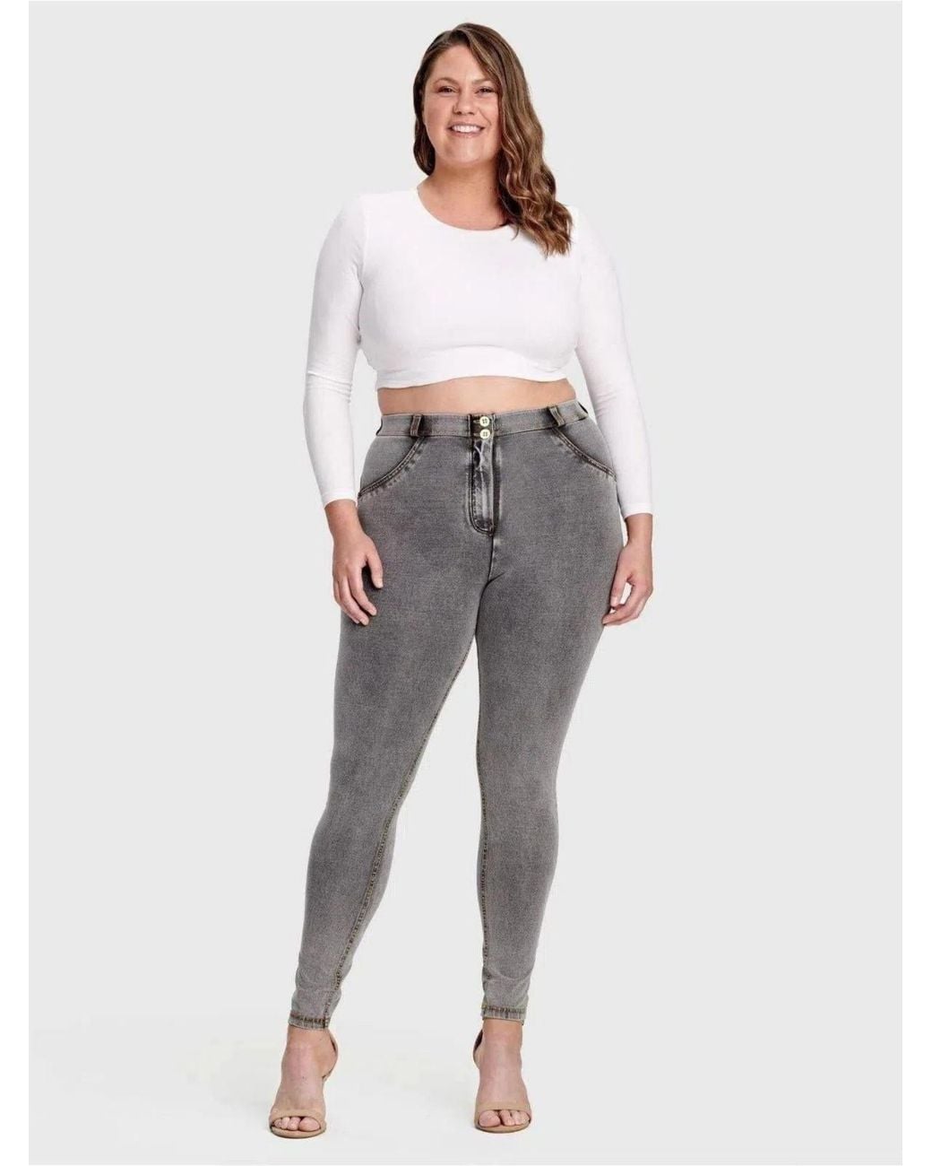 Freddy Gray Curvy High-rise Sculpting Skinny Jeans