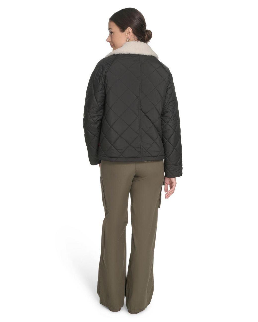 Levi's Black Regular Diamond Quilted Jacket