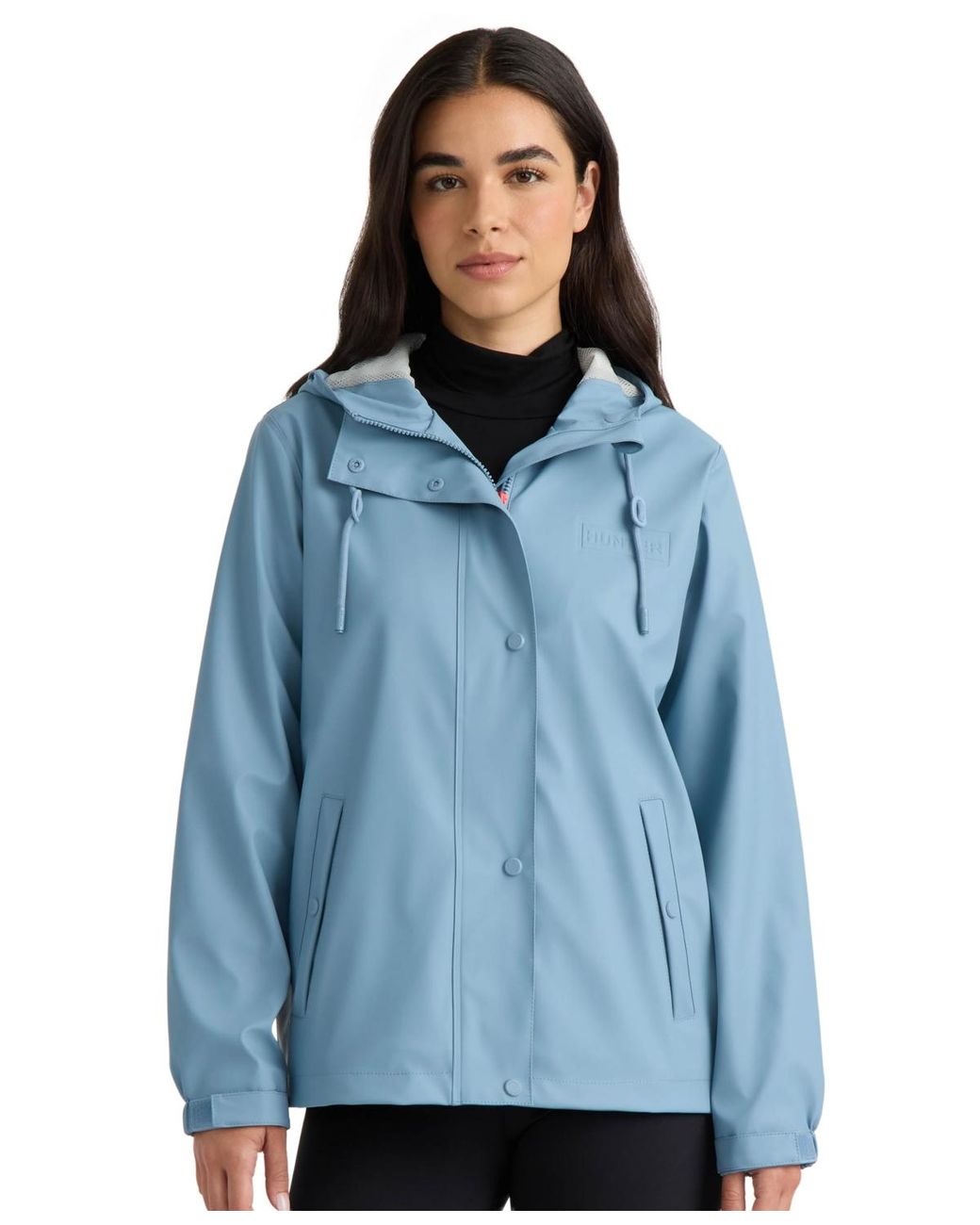 Hunter Blue Rubberized Rain Jacket