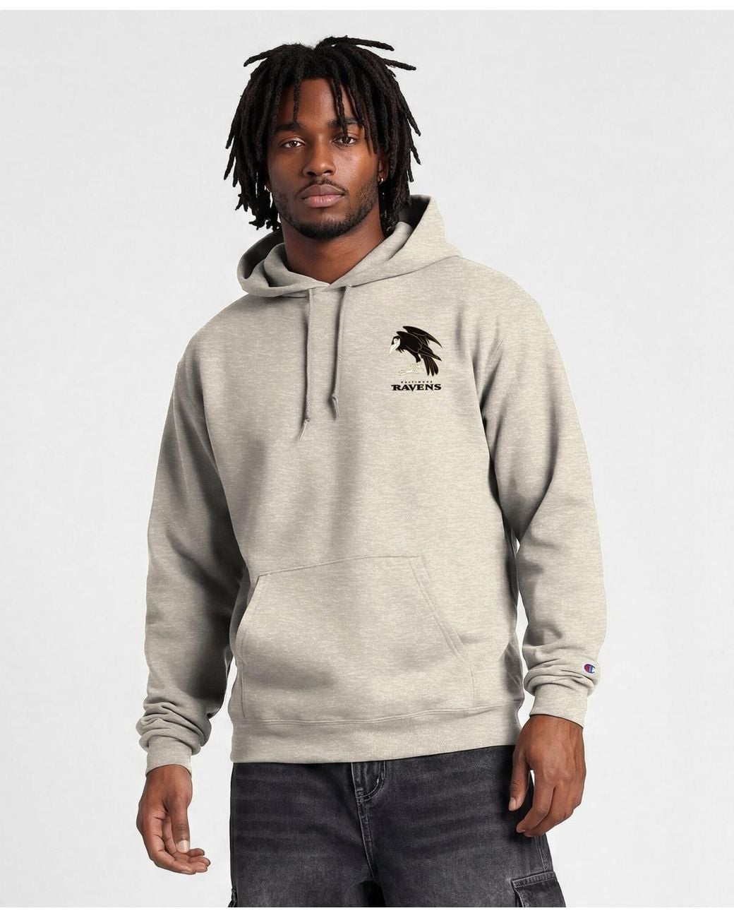 Baltimore Racesn Champion Disney X Baltimore Ravens Power Blend Fullback Hoodie in ...