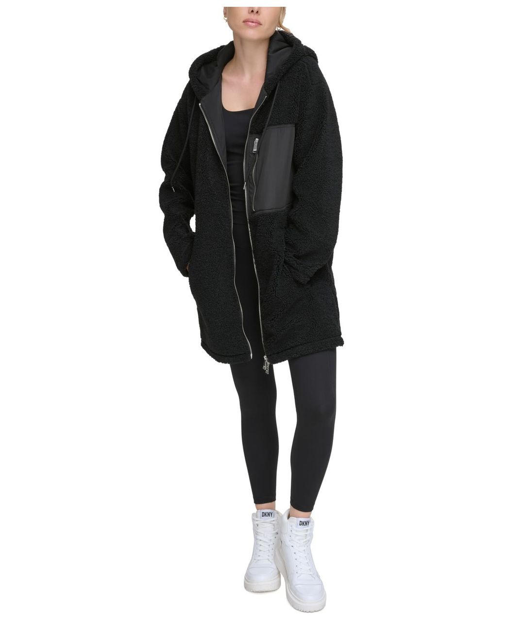 dkny longline hoodie