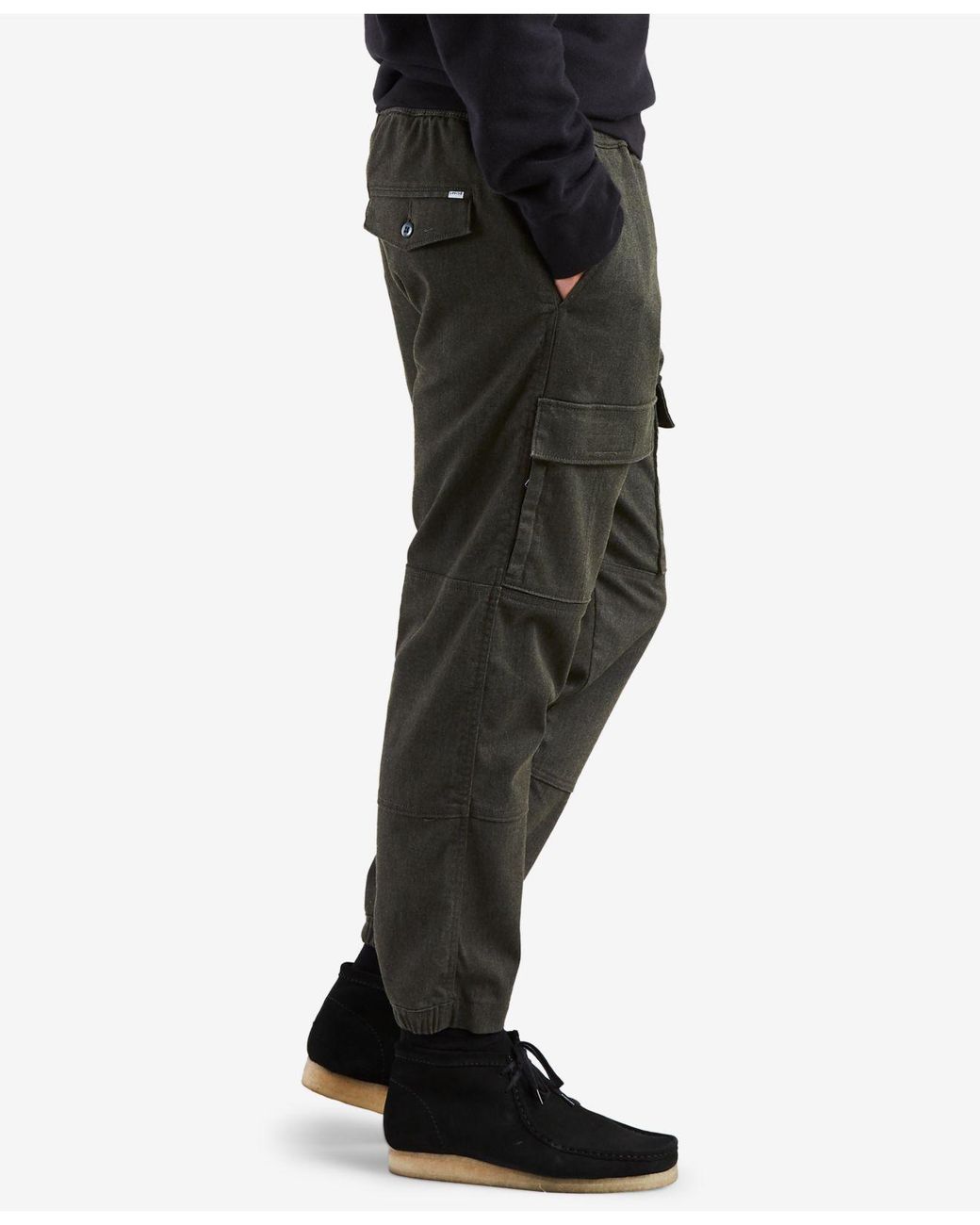 Levi's Utility Essentials Stretch Cargo Joggers in Black for Men | Lyst