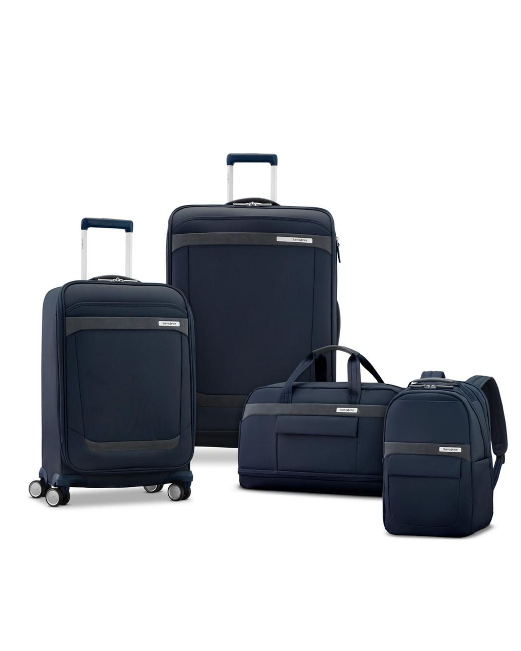 Samsonite Blue Elevation Plus Softside Large Expandable Spinner