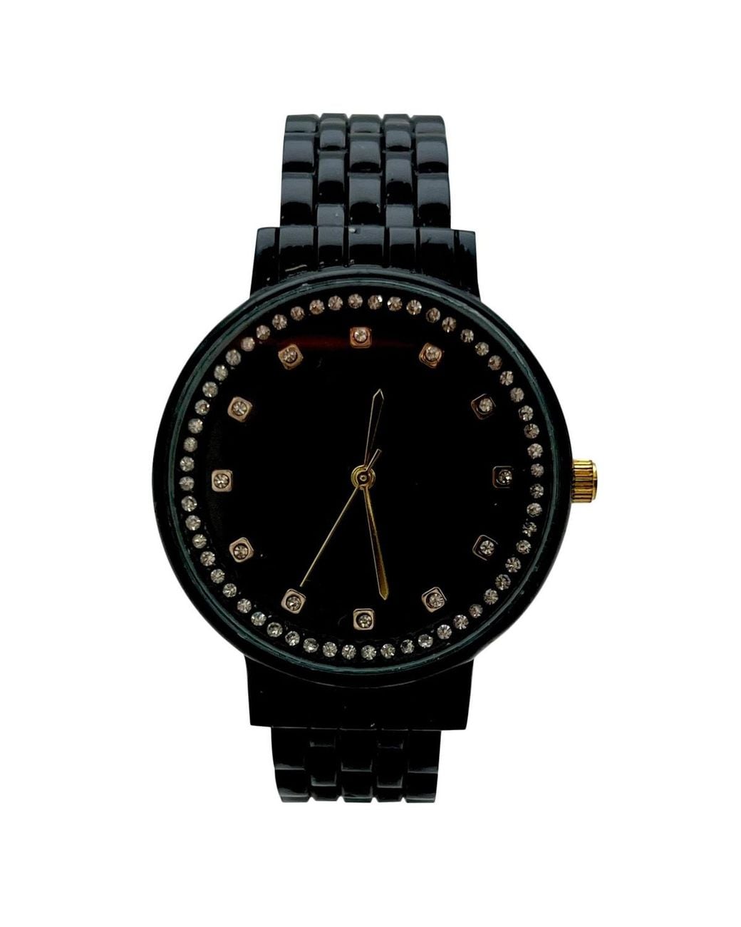 Olivia Pratt Black Boyfriend Style Bangle Watch