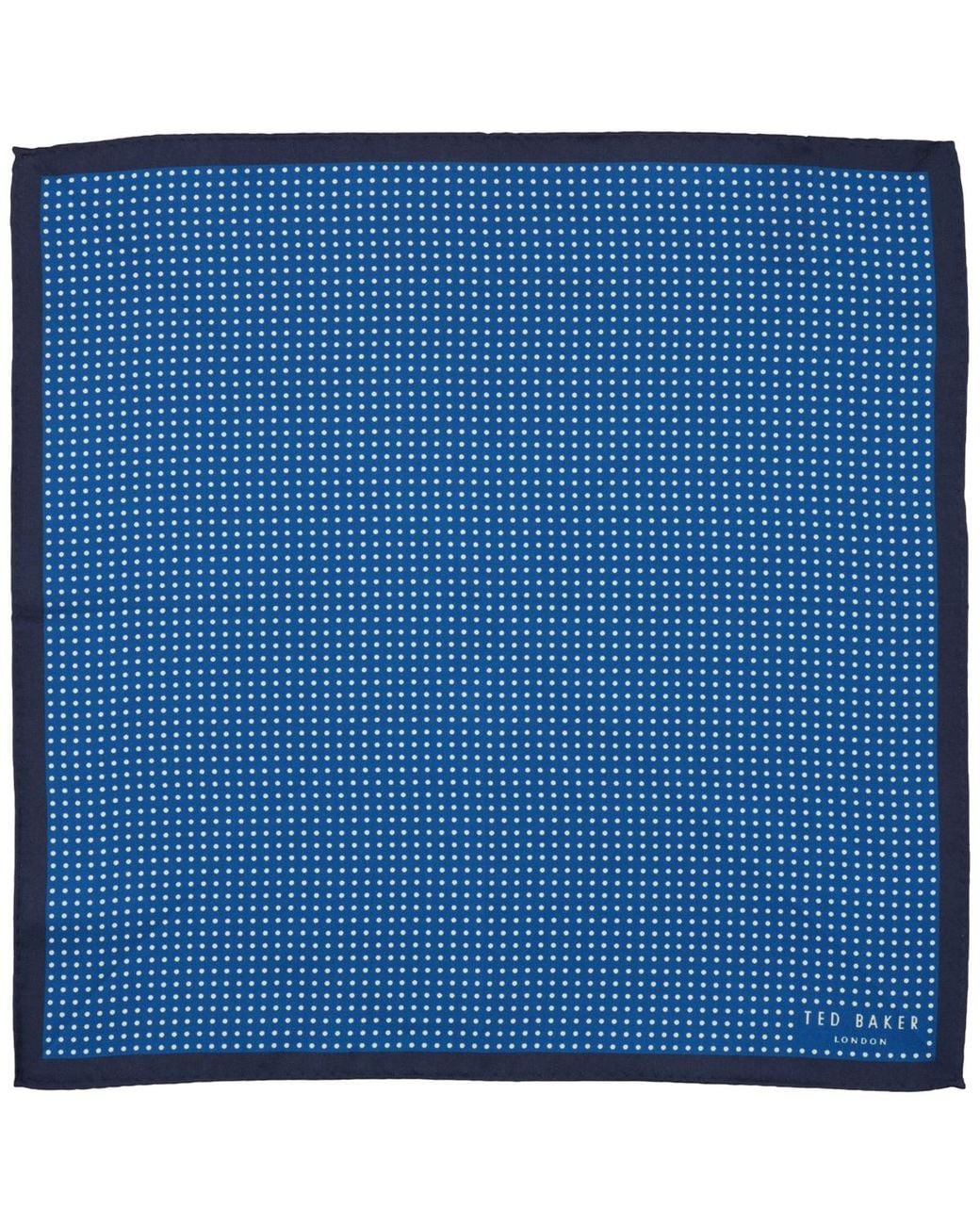 Ted Baker Blue Pin Dot Pocket Square for men