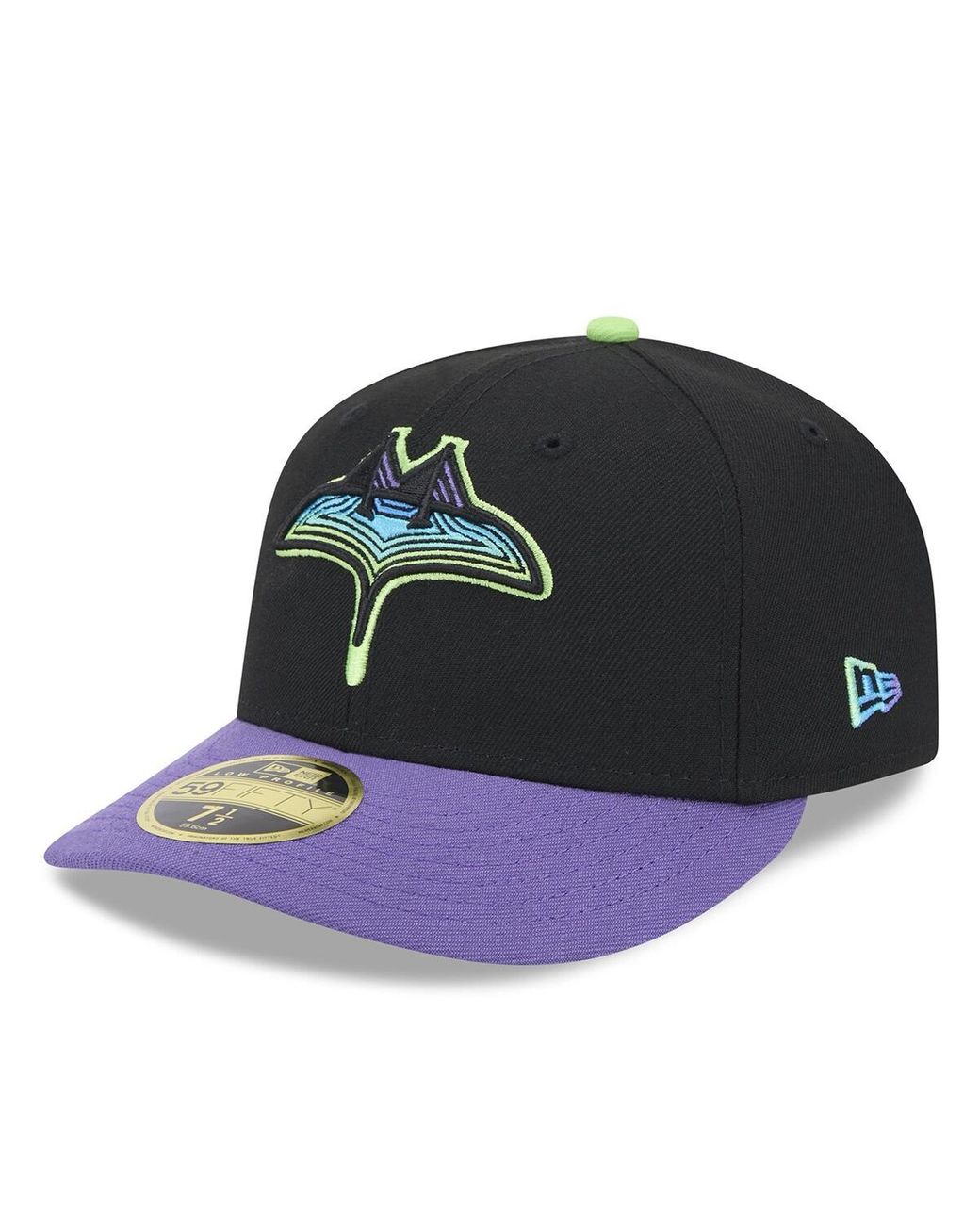 KTZ Tampa Bay Rays 2024 City Connect Low Profile 59fifty Fitted Hat in
