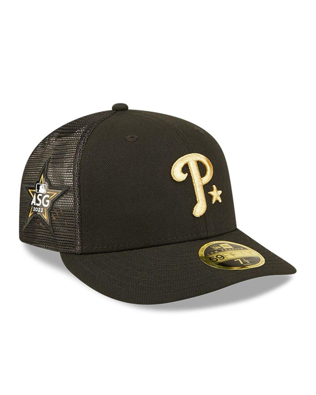 KTZ Black Philadelphia Phillies 2022 Mlb Allstar Game Onfield Low Profile 59fifty Fitted Hat
