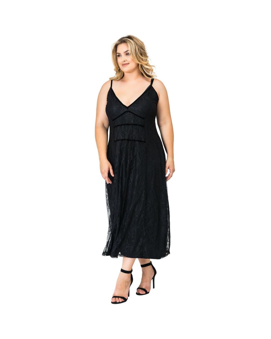 black lace cocktail dresses Embellished Illusion Dress Little black dress de SID-D27677 Select Size::42