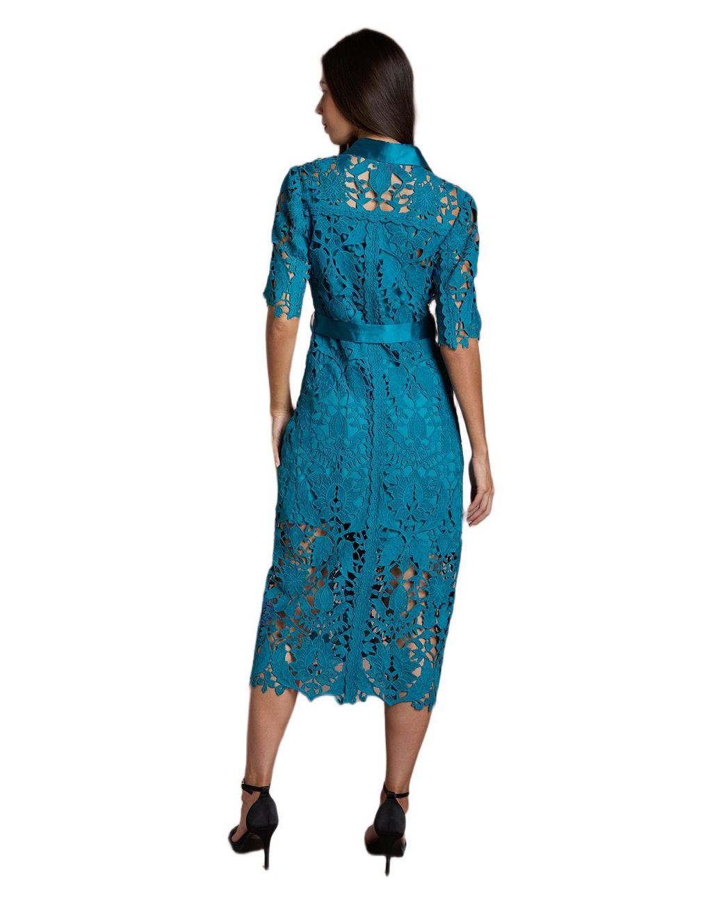coast lace shirt dress Coast Women's Lace Short Sleeve Shirt Dress