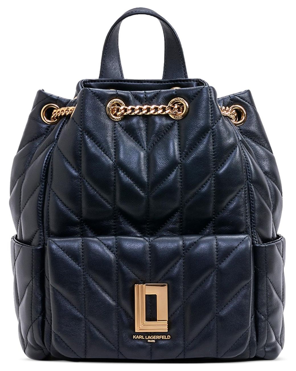 Karl lagerfeld top studded backpack