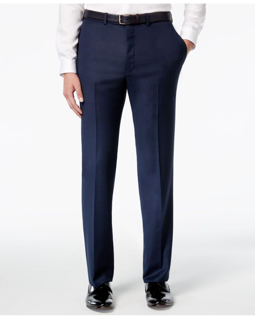 Calvin Klein X-fit Blue/charcoal Birdseye Slim Fit Suit for Men | Lyst