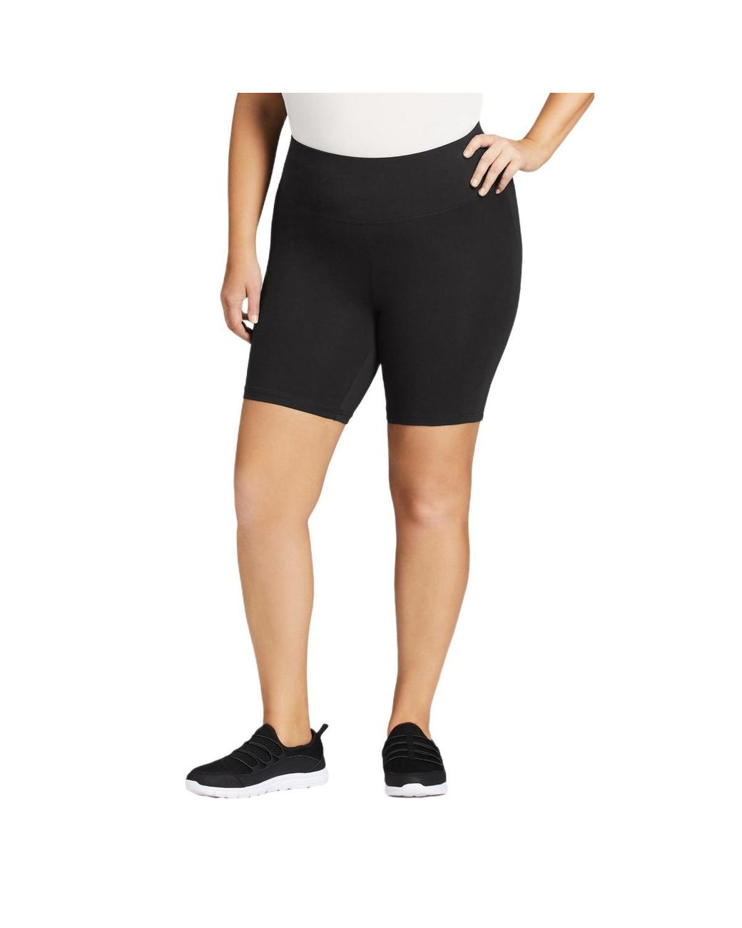 Avenue Black Plus Size Active Bike Short
