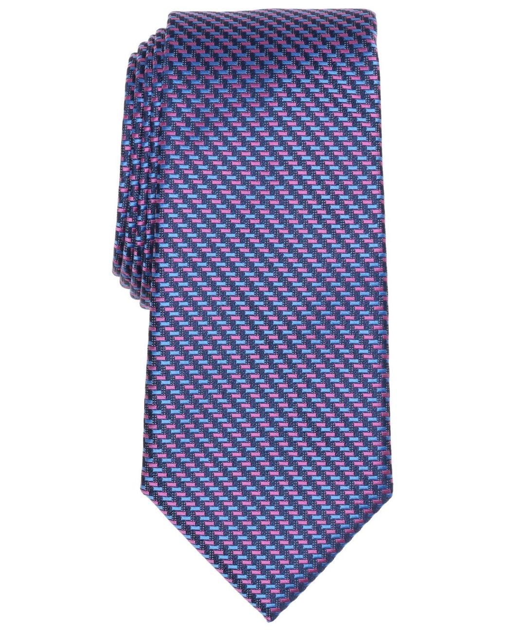Classic Fit Ree Pattern Perry Ellis Craven Mini Pattern Classic Fit Tie in Blue for Men | Lyst