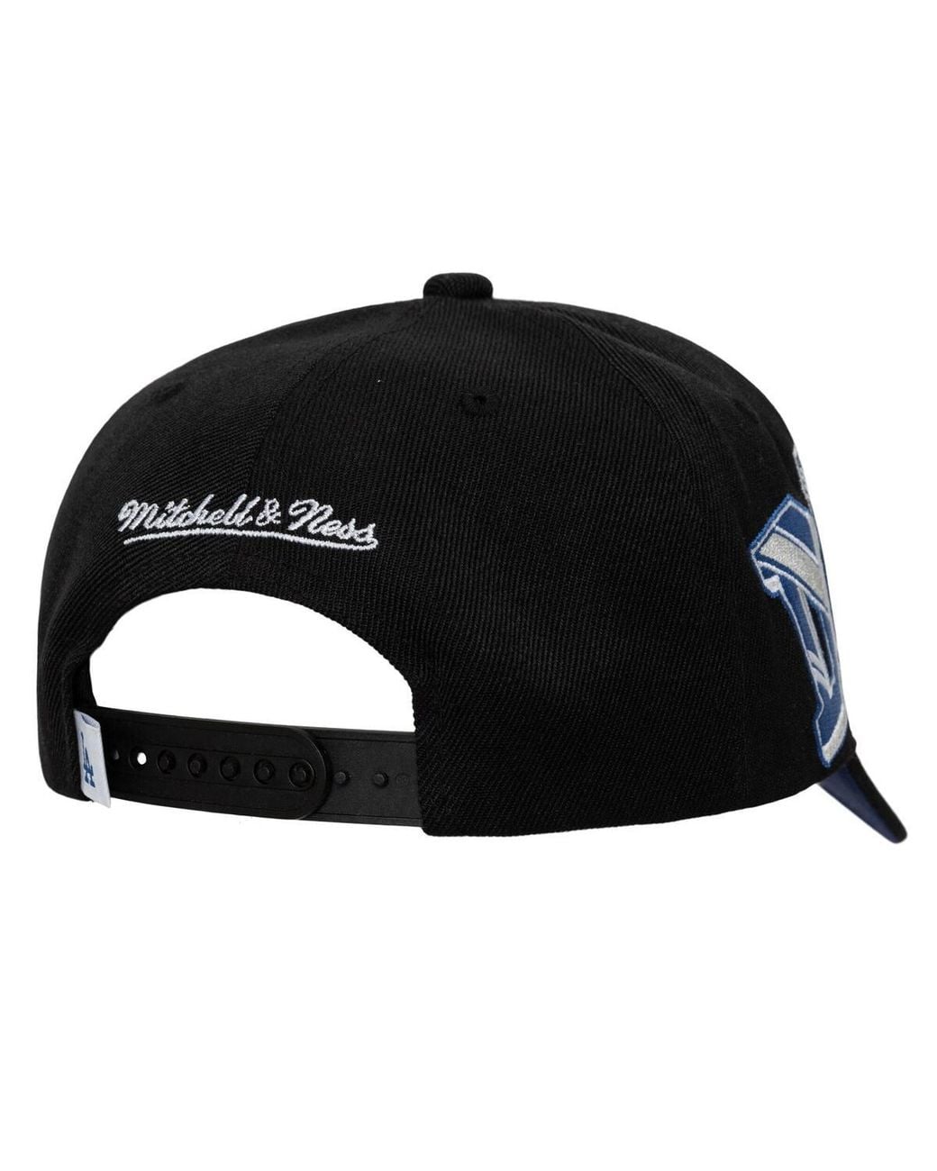 Mitchell & Ness Black Los Angeles Dodgers Hyper Type Pro Crown Snapback Hat for men