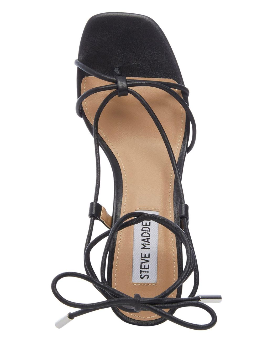 Steve Madden Ivanna Ankle tie Sandals in Black Lyst