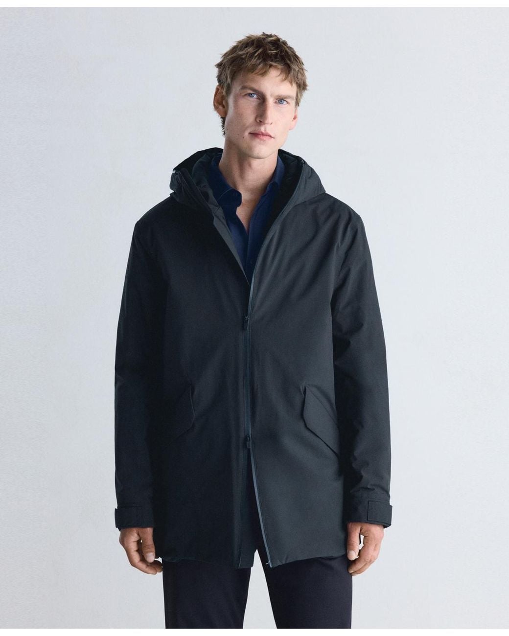 Mango Blue Parka Interval Packable Insulated Parka for men