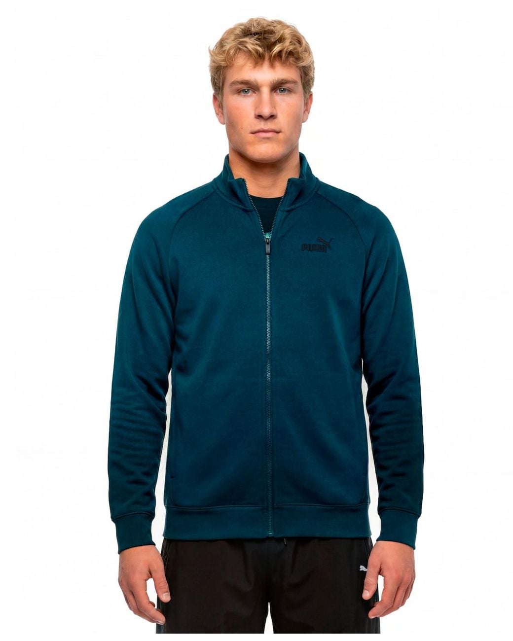 PUMA Blue Zip Front Track Jacket for men
