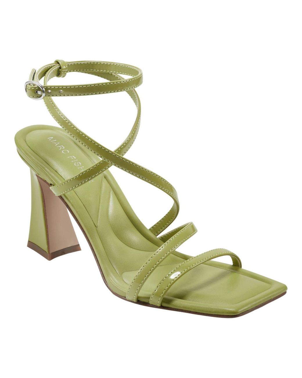 Marc Fisher Mahima Strappy Tapered Heel Dress Sandals in Green Lyst