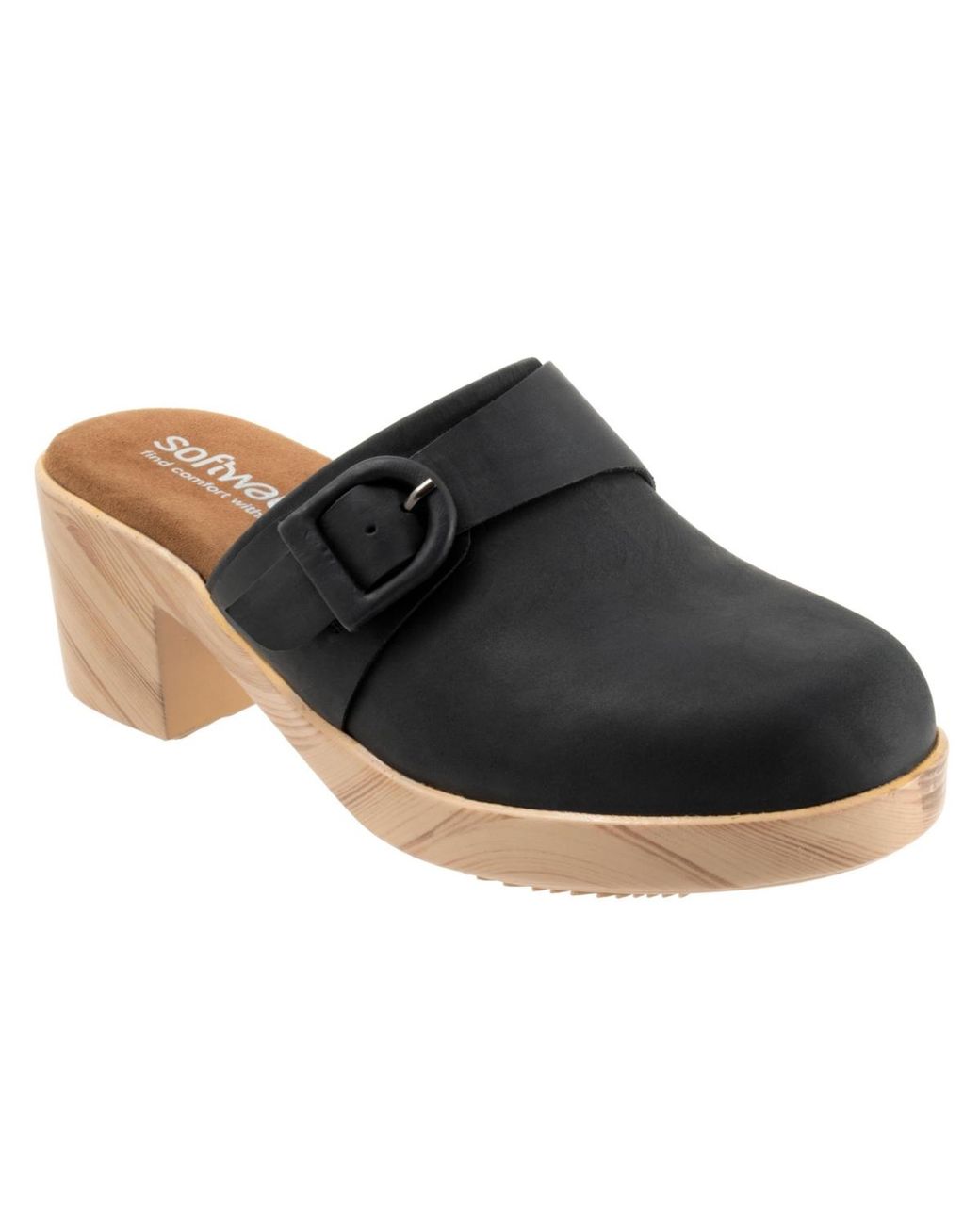 Softwalk® Black Ferrara Clog