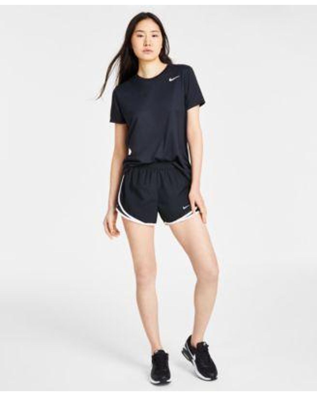 Nike Dri Fit T Shirt Brief Lined Running Shorts Air Max Excee
