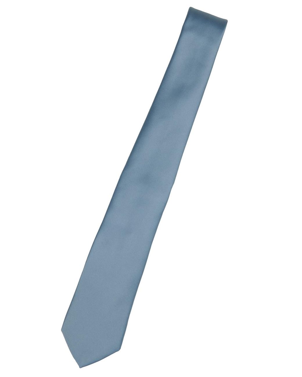 Con.struct Blue Satin Solid Tie for men
