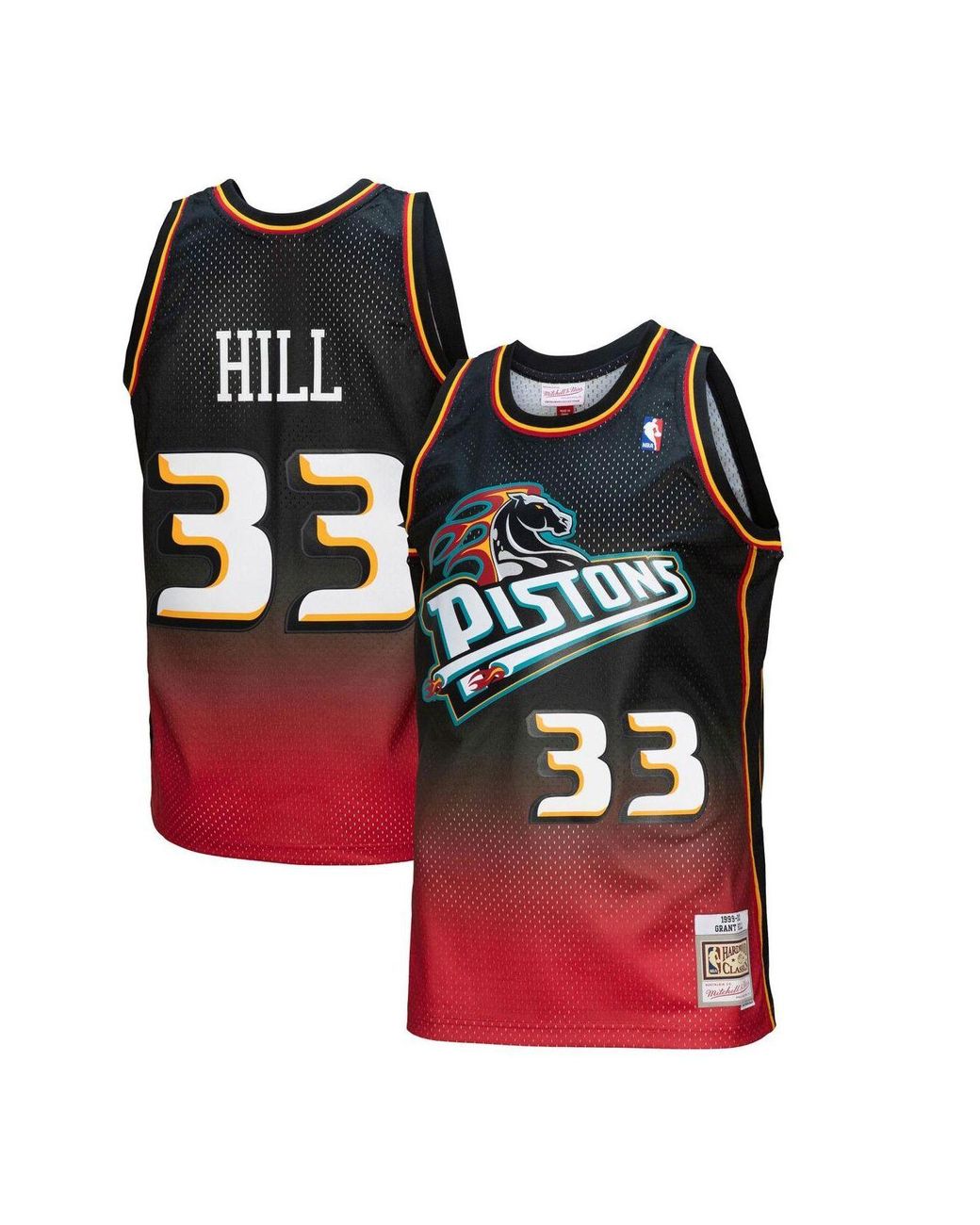 Grant Hill Detroit Pistons 99-00 Men XL Mitchell Ness NBA Swingman Jersey  Maroon